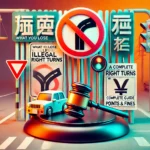 右折禁止違反で失うものは？点数と罰金の完全ガイド