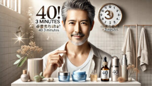 乾燥肌を劇的に改善!40代男性向け毎日3分のスキンケアルーティンとは?