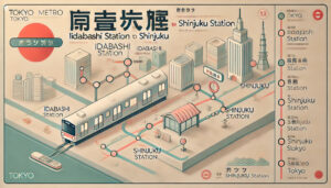 「飯田橋駅から新宿駅まで地下鉄で行く方法と便利な乗り換え情報」